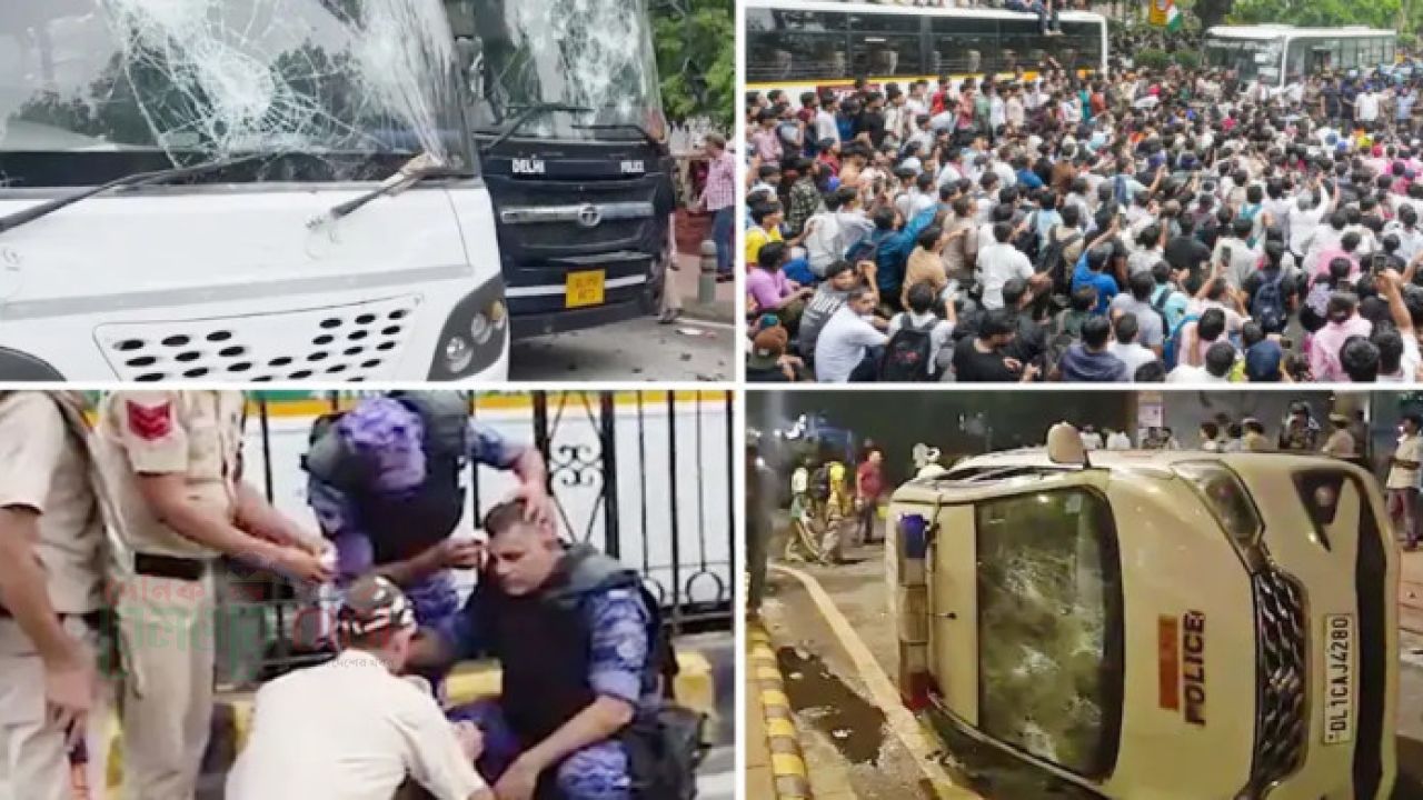 দিল্লিতে ককরোচ পার্টি-পুলিশ সংঘর্ষ : ১১৮ পুলিশ আহত, ৭০ ‘ককরোচ’ গ্রেপ্তার